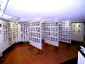 書道展展示状況