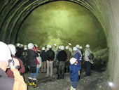 北見道路現場見学会（第１南ヶ丘トンネル）現場見学の様子５