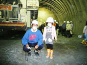 北見道路現場見学会（第１南ヶ丘トンネル）現場見学の様子６