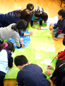 児童館の子供たちが描いた『みんなの北見』