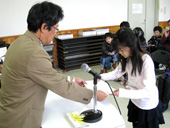 書道展展示状況